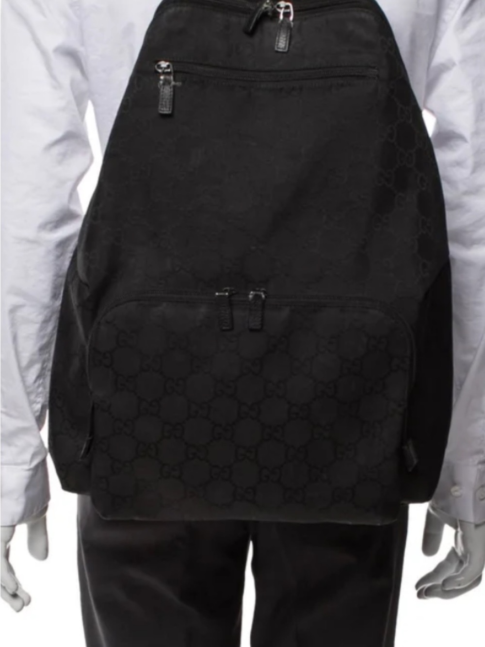 Gucci Black GG Monogram Sling Backpack - Picture 10 of 10